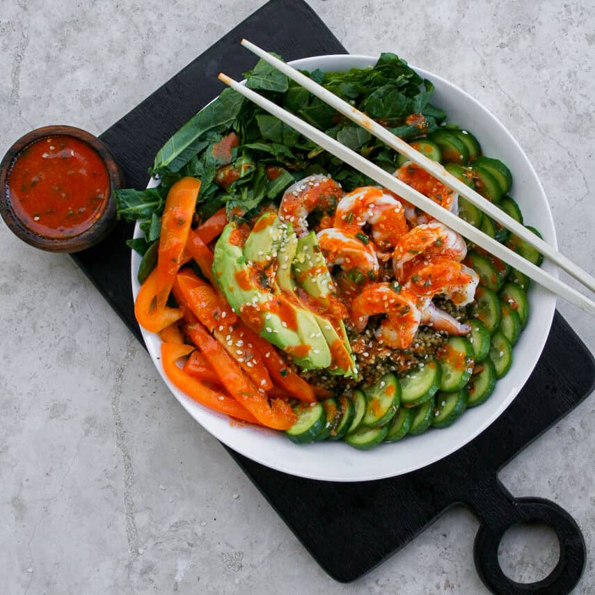 Miso Shrimp Power Bowl - Feast Local